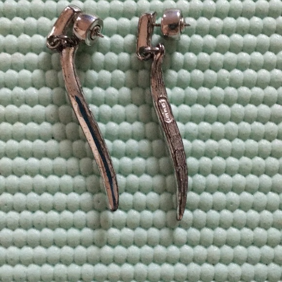 Givenchy Silver Drop Earrings - Picture 5 of 6